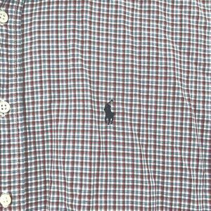 Polo Ralph Lauren Sport Mens XXL Button Down Red White Blue Micro Check